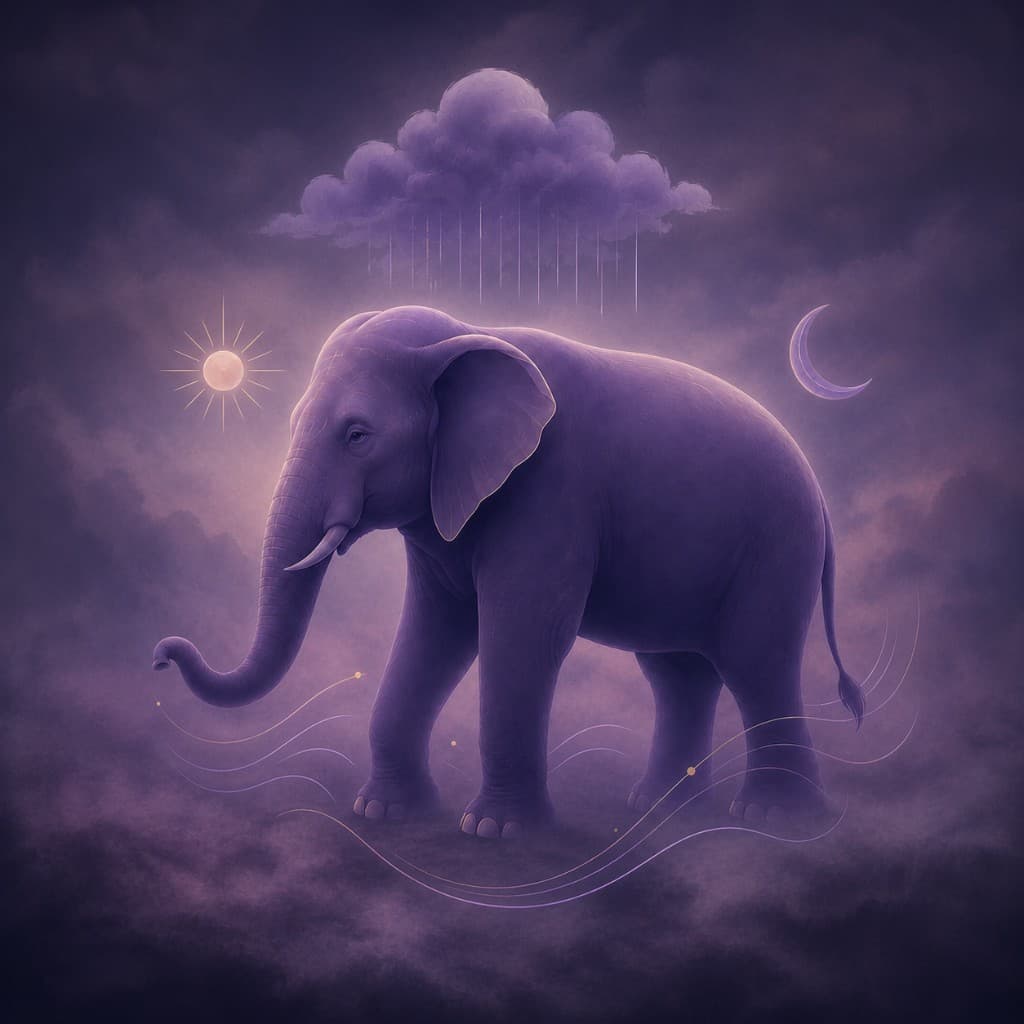 Elephant symbolic scene