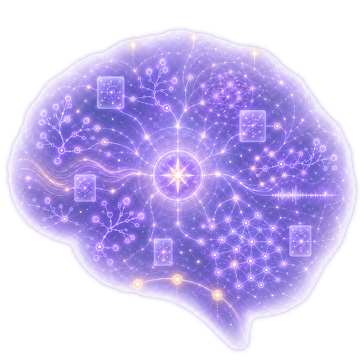 North Star Brain constellation of memory, voice, and learned signals