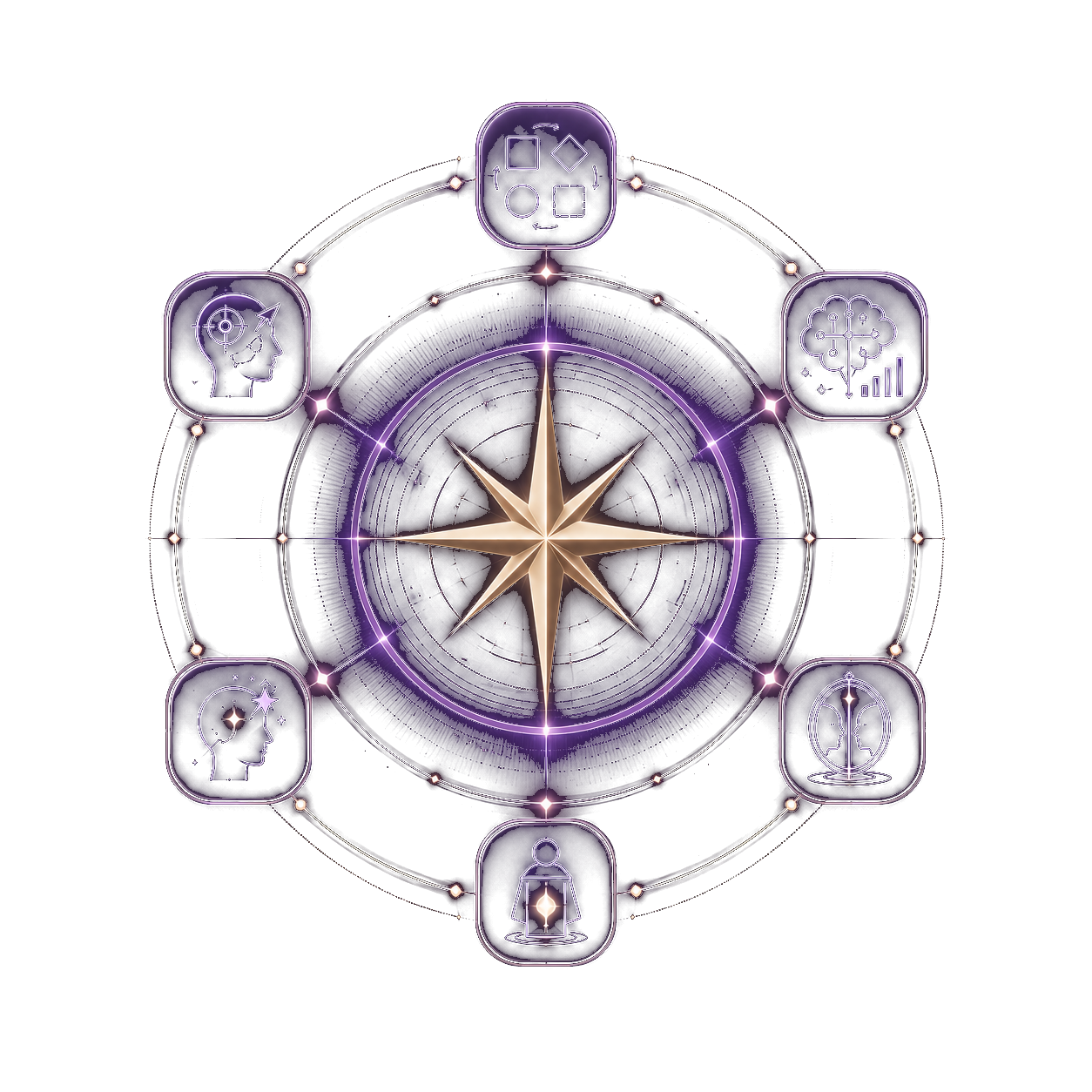 North Star surrounded by conversation mode lenses